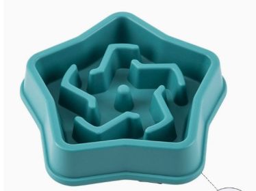 Pet Slow Feeding Bowl Dog Bowl Anti-choke Anti-skid (Option: Conventional-03 Style Green)