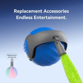 2025 Smart Interactive Cat Ball,Type-C Rechargeable Interactive Cats Toy,Automatic Cat Teaser Toy,Pet Supplies,New Year Gift (Option: Blue Ball)