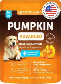 Pumpkin Powder For Dogs Digestive Support 8 OZ Fiber Supplement For Constipation For Gut Balance Healthy Skin Digestion (Option: Artullano)