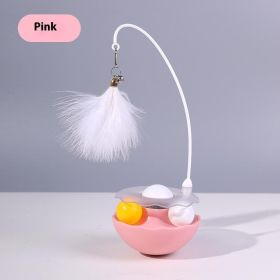Cat Tumbler Toy Ball (Color: Pink)
